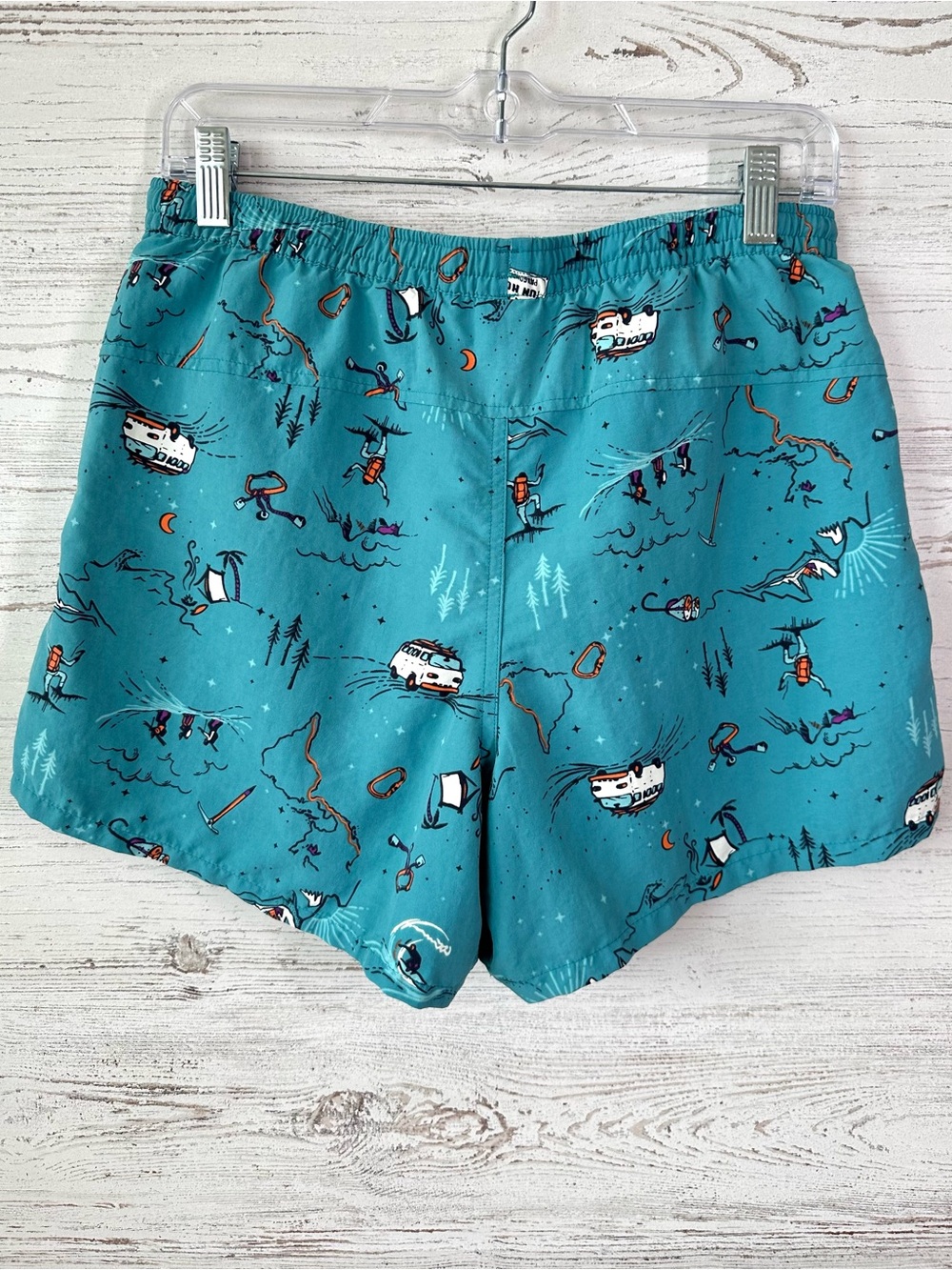 PATAGONIA Women’s Baggies Shorts 5” Mountain Climbing Road Trip Surf Novelty M - Picture 7 of 12